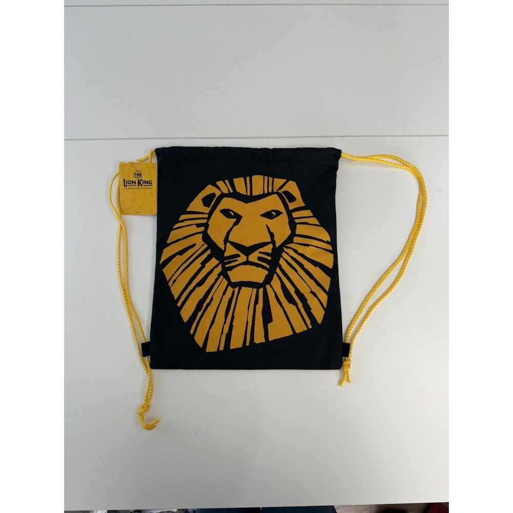 Lion King Broadway Musical Disney Drawstring Cinch Bag Tote Backpack NWT